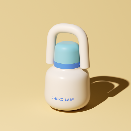 Блакитна пляшка-термос Chako Lab Hanging Pot 820 мл з трубочкою