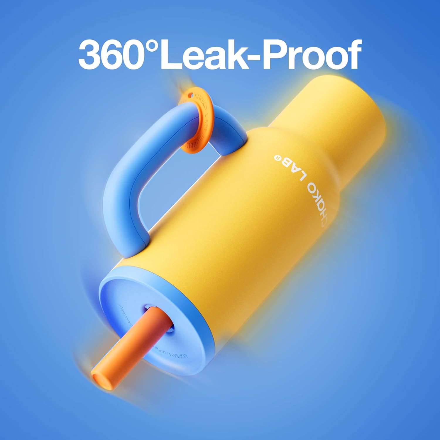 Термос Chako Lab BaWang жовтий з подвійними стінками