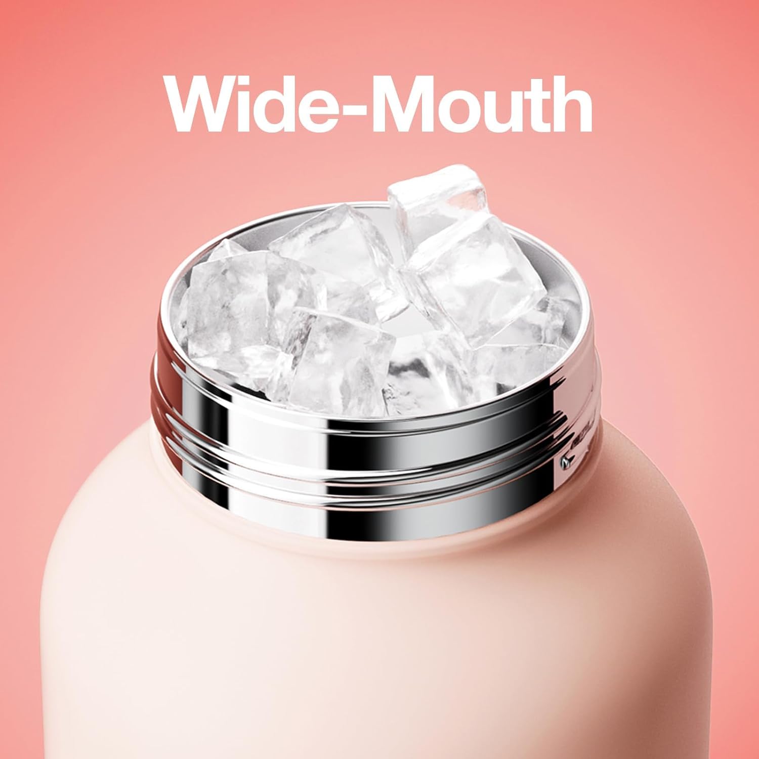 Термочашка LinLin Pot рожева з силіконовою трубочкою та ручкою