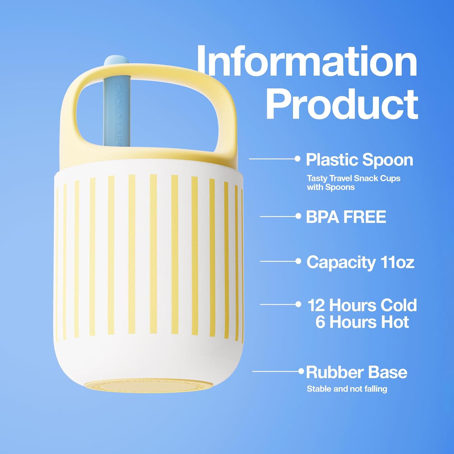 Термос Chako Lab BaoBao 450 мл білий для їжі та напоїв