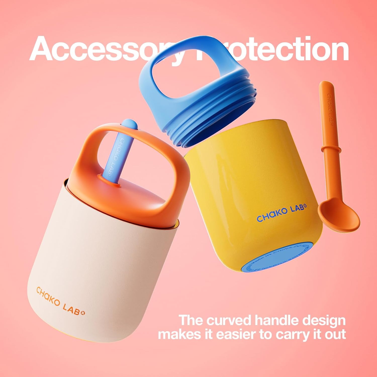 Термос Chako Lab BaoBao рожевий 450 мл з подвійними стінками