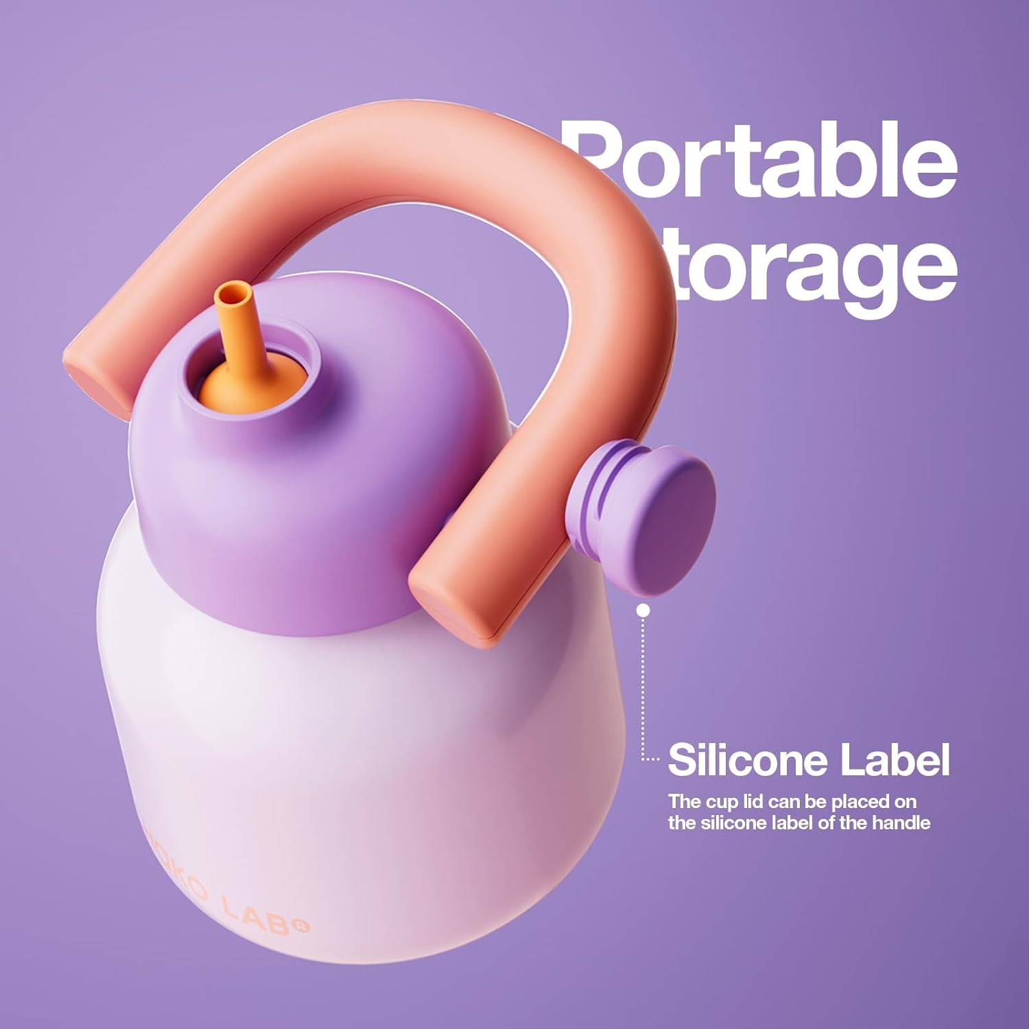 Пурпурне термогорнятко Chako Lab LinLin Pot 1000 мл з нержавіючої сталі