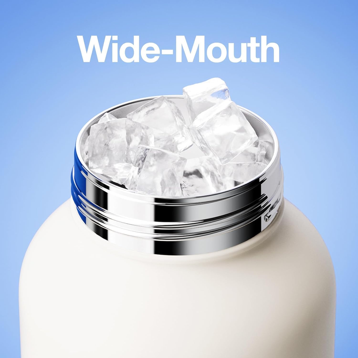 Термочашка LinLin Pot біла з ручкою та силіконовою трубочкою