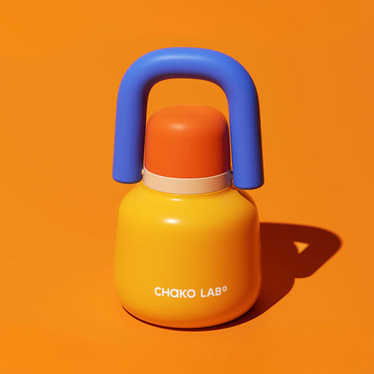 Помаранчева пляшка-термос Chako Lab Hanging Pot 820 мл з трубочкою