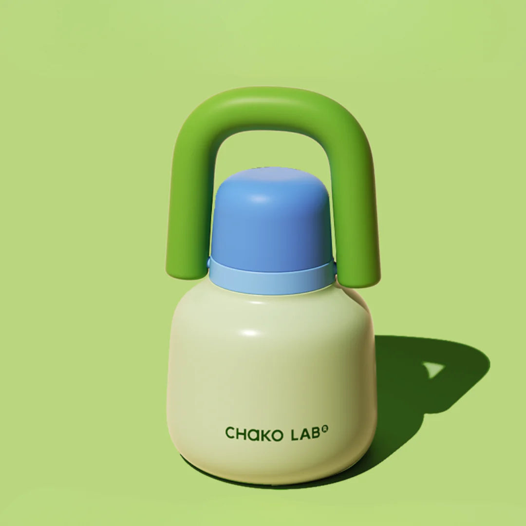 Спортивна пляшка-термос Chako Lab 820 мл з трубочкою — нержавіюча сталь