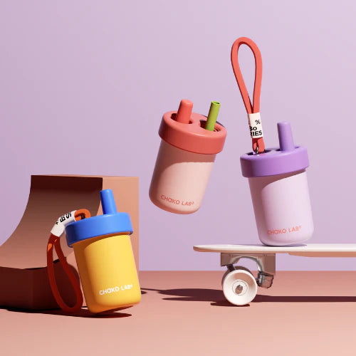 Герметична пляшка BoBo Cup 485 мл помаранчева для гарячих і холодних напоїв