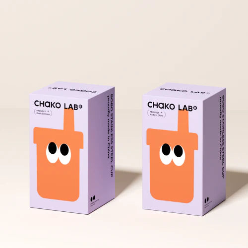 Термочашка Chako Lab BoBo Cup помаранчева з ремінцем на зап’ястя