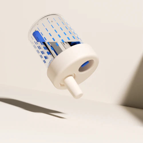 Біла пляшка Chako Lab BoBo з трубочкою та кришкою