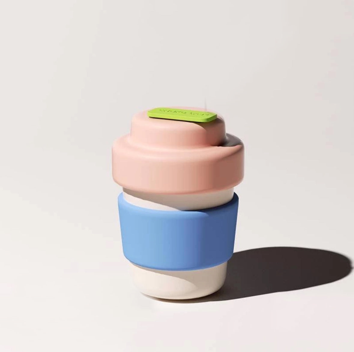 Пляшка Chako Lab Coffee Cup 420 мл рожева з керамічним покриттям