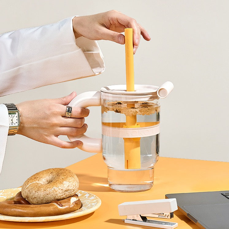 BaBa Cup блакитна пляшка для гарячих і холодних напоїв