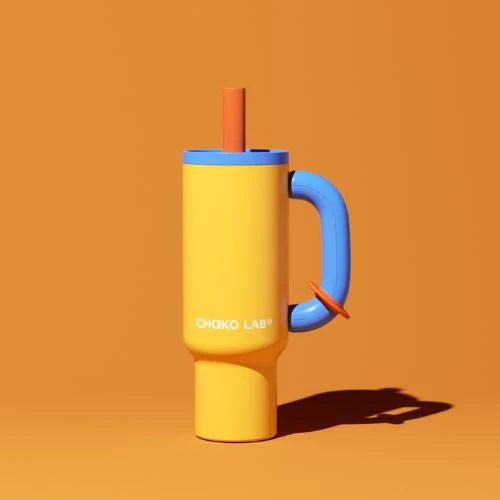 Жовтий термос Chako Lab BaWang 1050 мл без BPA