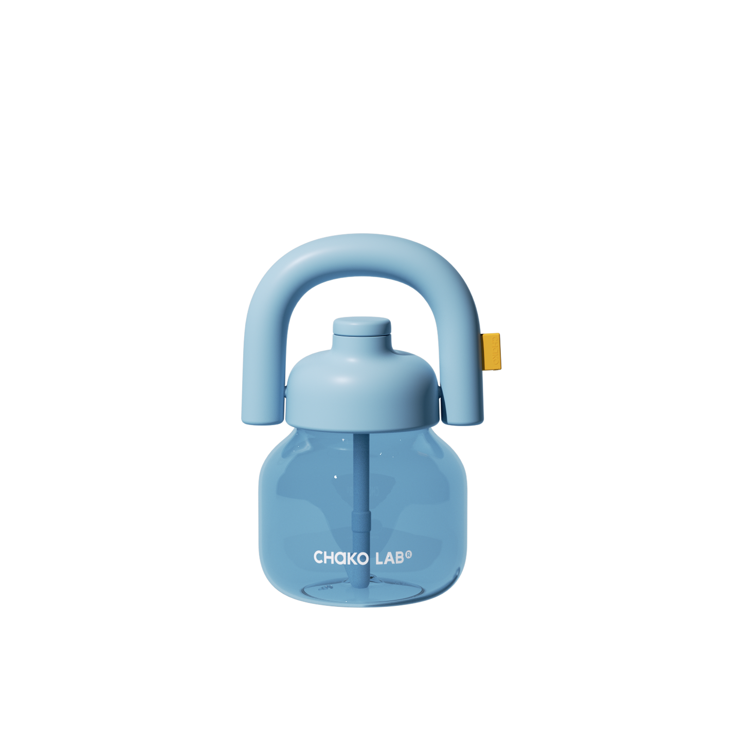 Chako Lab LinLin Pot 1150 мл блакитна з трубочкою