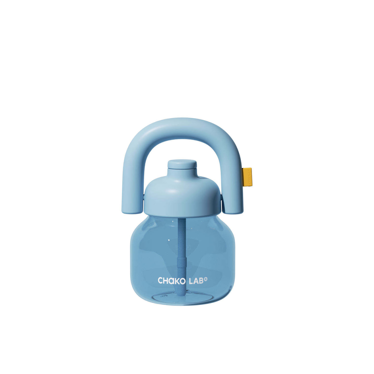 Chako Lab LinLin Pot 1150 мл блакитна з трубочкою