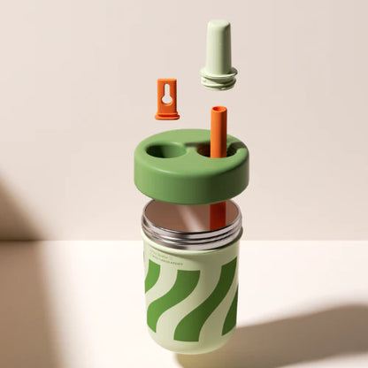 Пляшка Chako Lab BoBo Cup зелена SUS316 з ремінцем