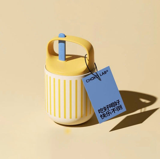 Білий термос Chako Lab BaoBao 450 мл з ложкою